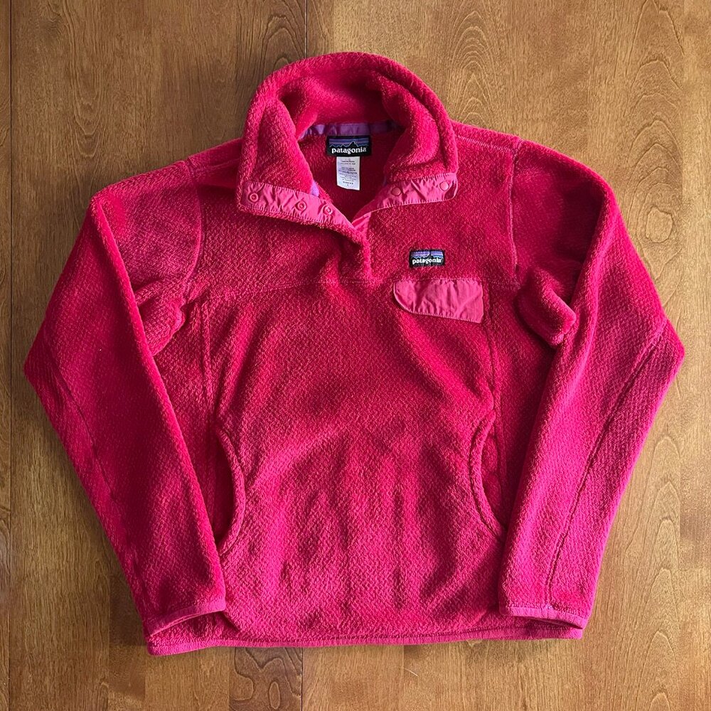 Patagonia scarlet Re-Tool fleece pullover S